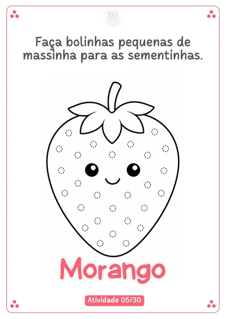 Exemplo real de atividade de massinha